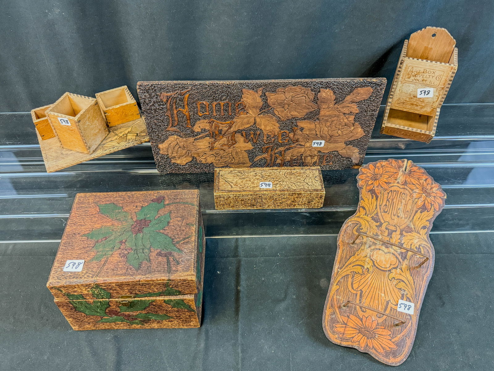 Group of Assorted Pyrographic Items (1 of 13)