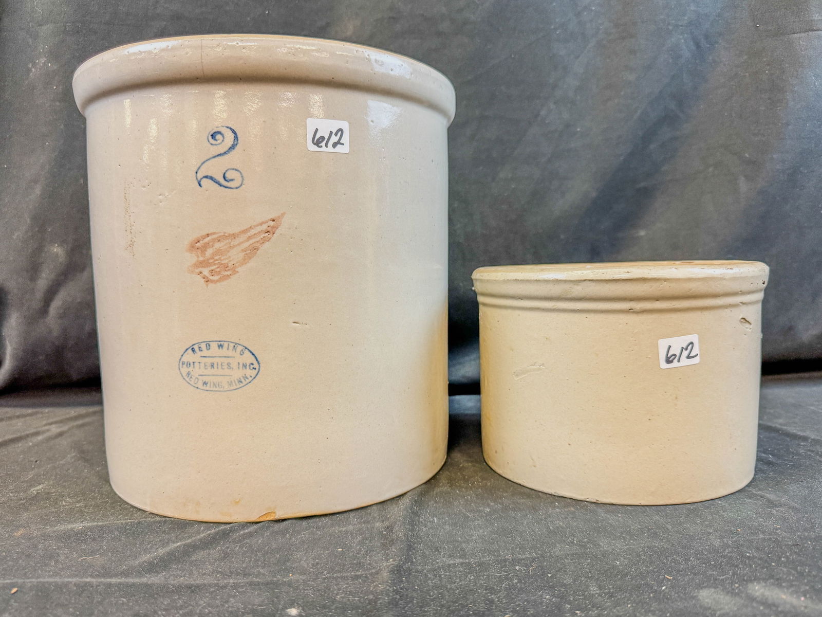 2 Gallon Red Wing Crock and Butter Crock (1 of 8)