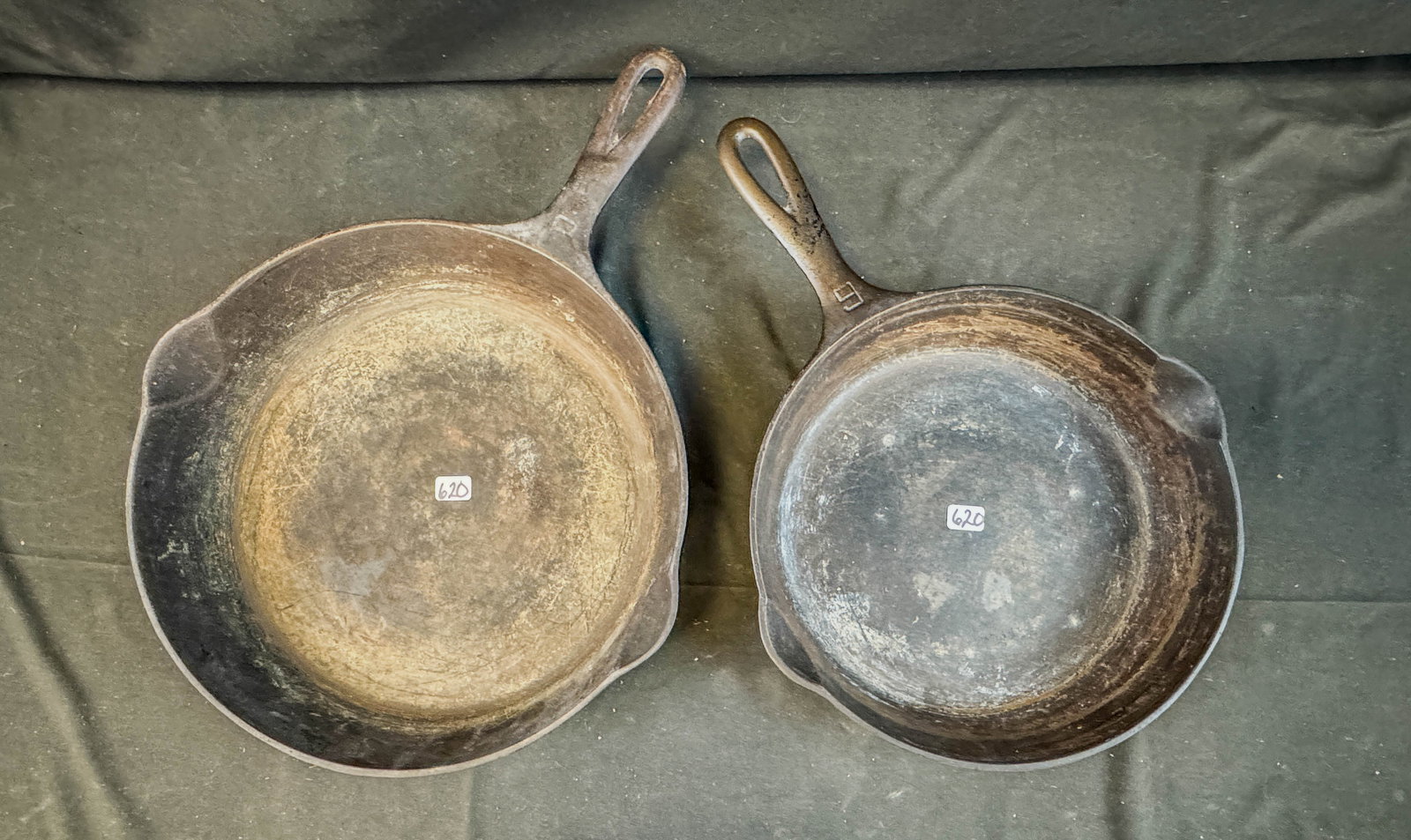 2 Signed Griswold Cast Iron Skillets # 6, #8 (1 of 4)
