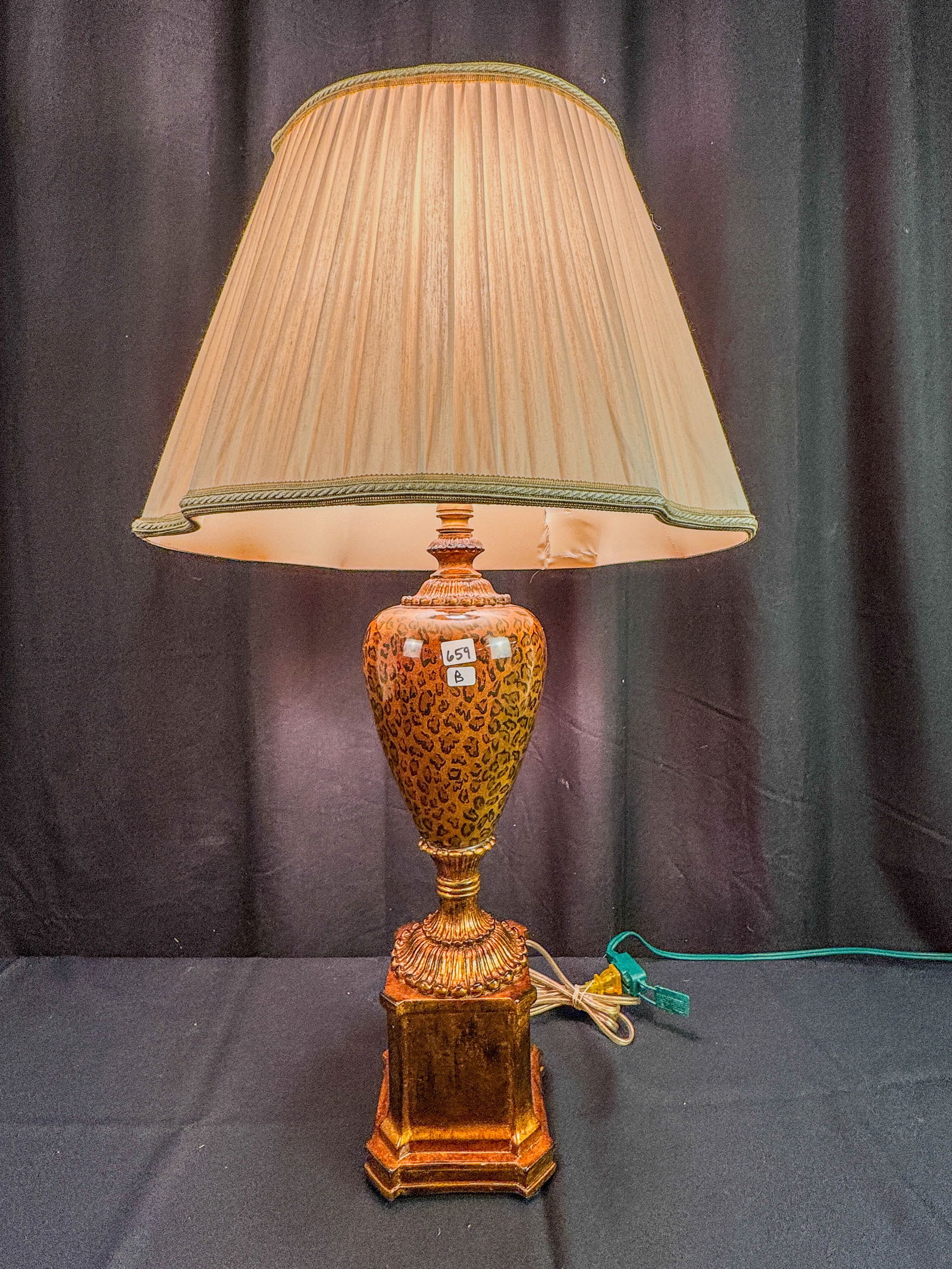 Contemporary Glass Shade Lamp (1 of 2)