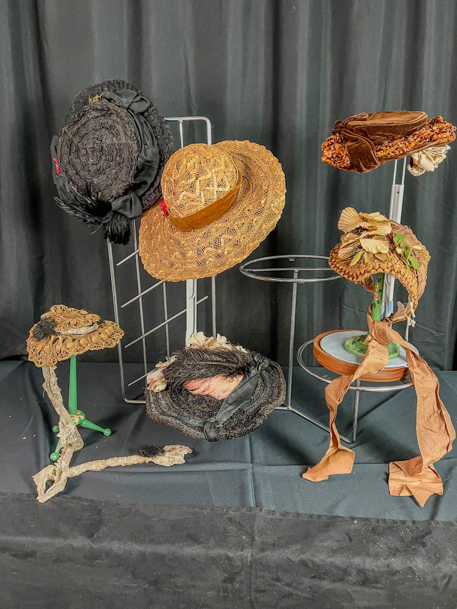 6 Victorian Straw Hats (1 of 12)