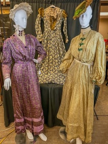 3 Victorian Print Dresses