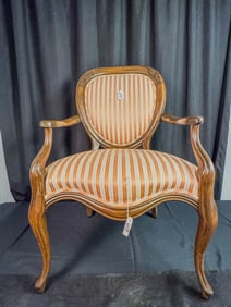 Queen Anne Mahogany Balloon Back Armchair