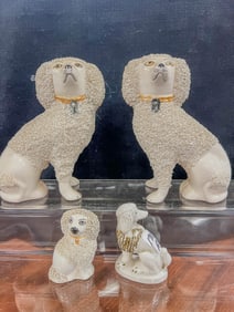 A group of Staffordshire poodles