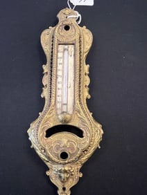 French Victorian Bronze Thermonitor