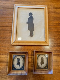 Group of 3 Silhouette Portraits