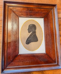 Large Detailed Male Silhouette Portrait