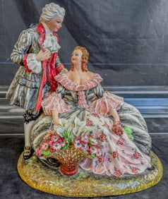 Unsigned Dresden Style Figurine of Important Size