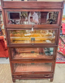 Arts and Crafts Globe Wernicke Stacking Bookcase