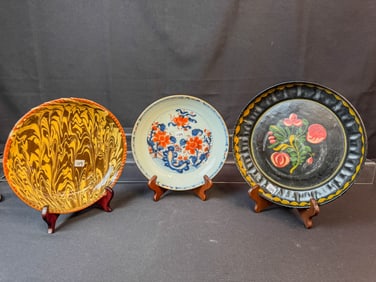 Early Plates to include Imari Bowl, Toleware and More