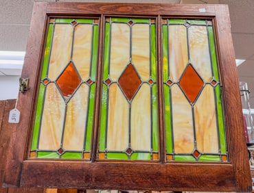 Arts & Crafts  Stained Glass Window