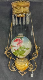 Adjustable Oil Chandelier with Ball Shade