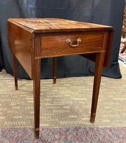 English Mahogany Drop Leaf Pembroke Table