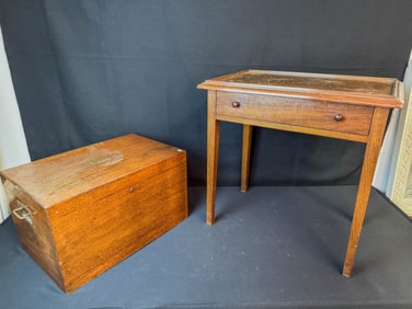Mahogany Two Part Humidor on Stand