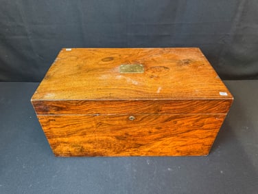 Rosewood Brass Handled Oversized Humidor with Cedar Interior