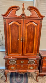 Kathy Ireland Custom 2-Drawer Chippendale Entertainment Center