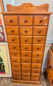 30 Drawer Floor Standing Apothocary Cabinet