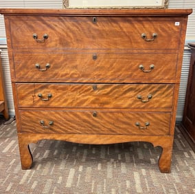 Flaming Birch Blanket Chest or Mule Chest