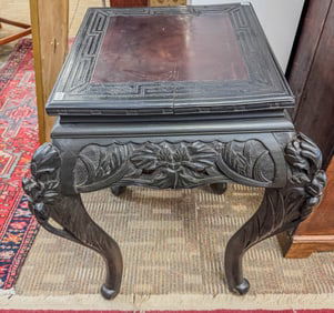 1880s Hand Carved Oriental Table