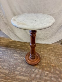 Marble Top Plant Stand