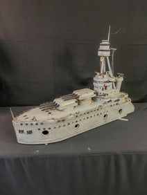 Folk Art Martin Bird House of the USS New York, WW2