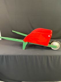 Folk Art Maribil Child's Wood Wheelbarrow
