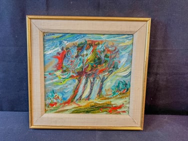 Dennis Pearson "Windy Day" Oil on Canvas c. 1964