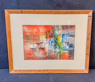 Doris White Abstract Watercolor Painting