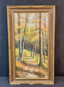 A. Gunderson Arts & Crafts of a Woodland Scene