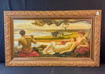 Alexzi King Oil on Canvas after Frederick Layton