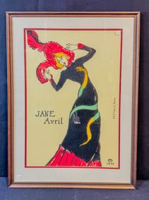 Impressionist-Style Jane Avril French Poster