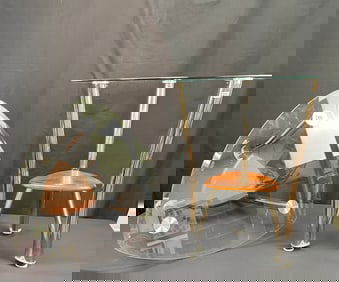 2 Glass Top End Tables