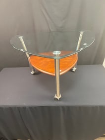 Modernist Glass Top Coffee Table
