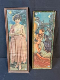 2 Yard Long Advertising Premiums One Depicting Actress Marguerite Clark & the Other Entitled