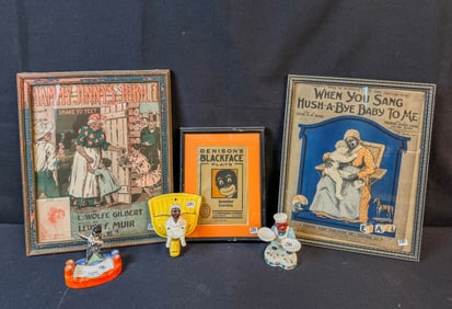 Black Americana Sheet Music, Collectibles & More c. 1920s-1940s