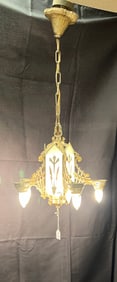 Art Deco 5-Arm Chandelier