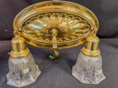 A Newly Refurbished Double Arm Pan Fixture