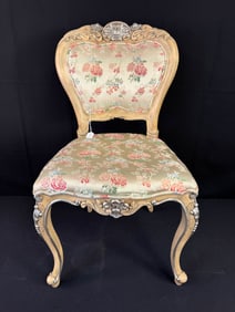 Elaborate French Painted Side Chair