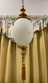 1960s Gold Leaf Hanging Fixture