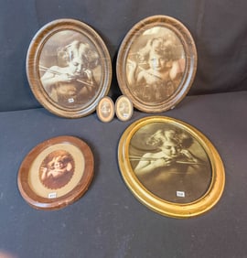Cupid Pictures, 3 Large, 1 Medium & 2 Small