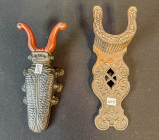 2 Fancy Cast Iron Boot Jacks