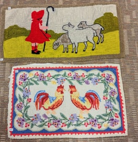 2 Folk Art Rugs