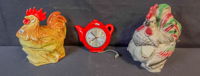 Rooster Cookie Jars & More