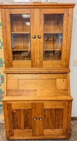 Antique Country Butternut Drop-Front Desk