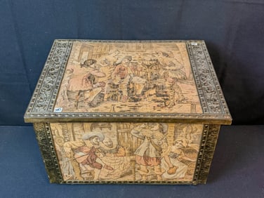 Fancy English Kindling Fireplace Box