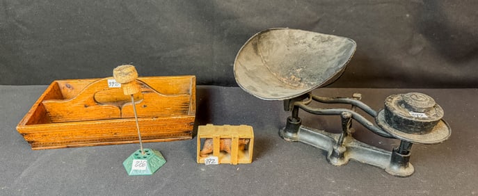 Cast Iron Scale, Knife Box & More