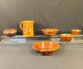 Group of Early Bennington/Rockingham Stoneware