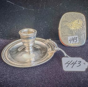 Sterling? Finger Hold Candle Holder