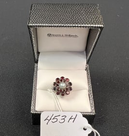 Sterling and Garnet Ring