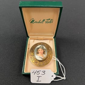 Hand Painted Cameo Broach
